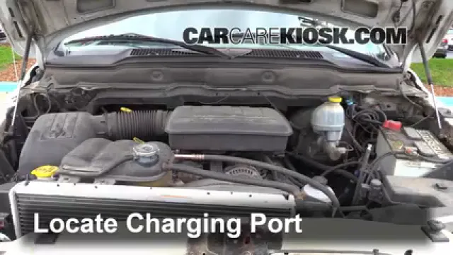 2002 Dodge Ram 1500 4.7L V8 Crew Cab Pickup (4 Door) Air Conditioner Recharge Freon